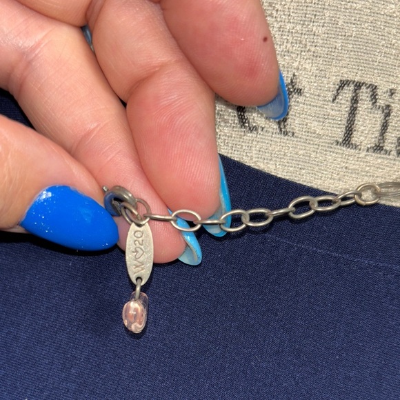 Sabika Purple and Gold Geometric Necklace - Picture 4 of 4